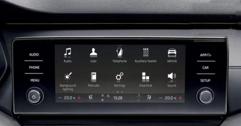 skoda slavia 8-inch panasonic touch screen