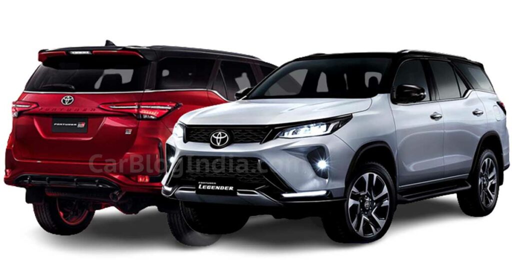 toyota fortuner gr Comparison of sports and legends