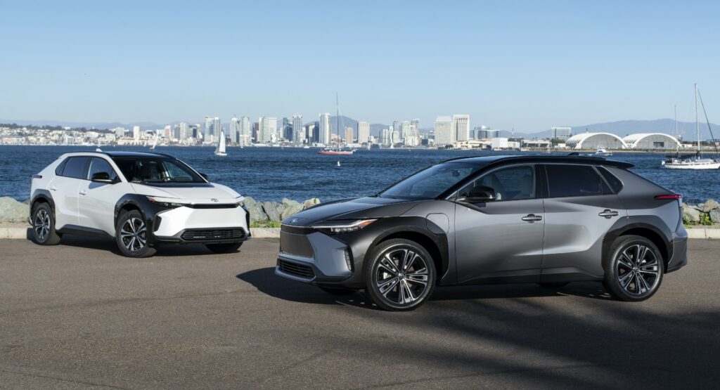 Toyota dealers are putting a big price on the 2023 bZ4X, one priced at $ 77,278!