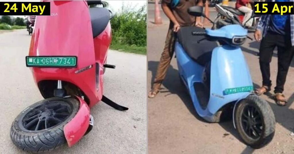 3 Ola S1 Pro front suspension defects reported in 45 days (June 30, 2022)