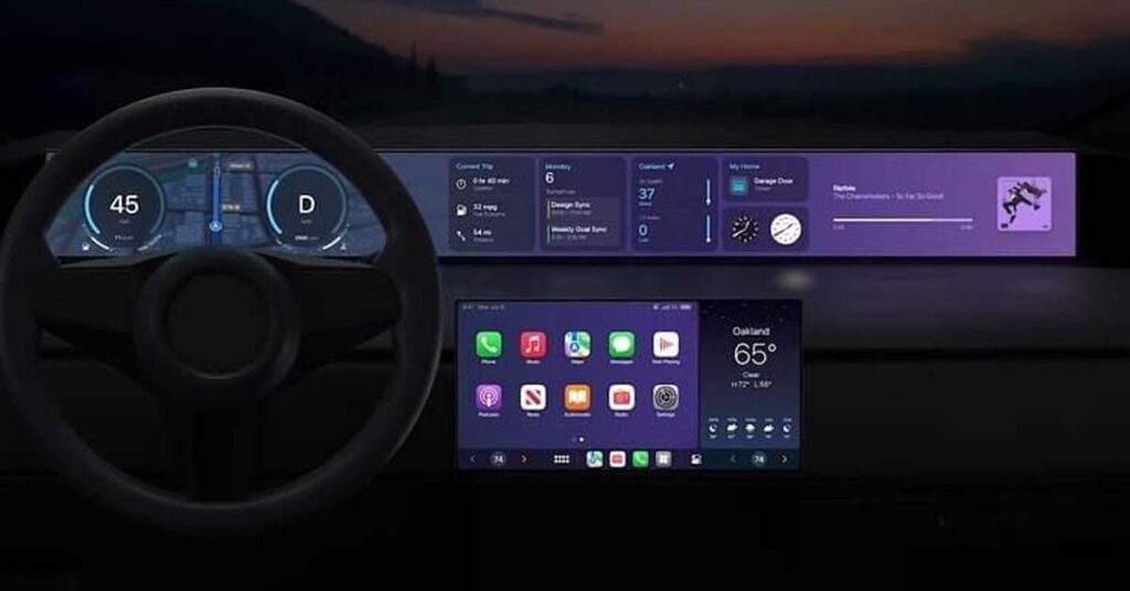 The new generation Apple CarPlay was previewed at WWDC 2022