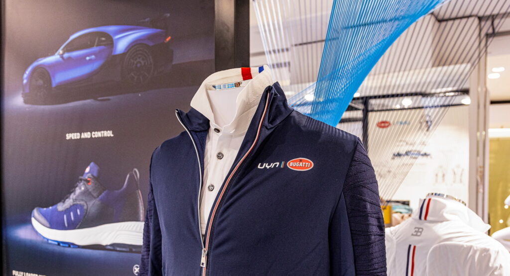 Bugatti has partnered with UYN to create a hypercar-inspired clothing and footwear collection.