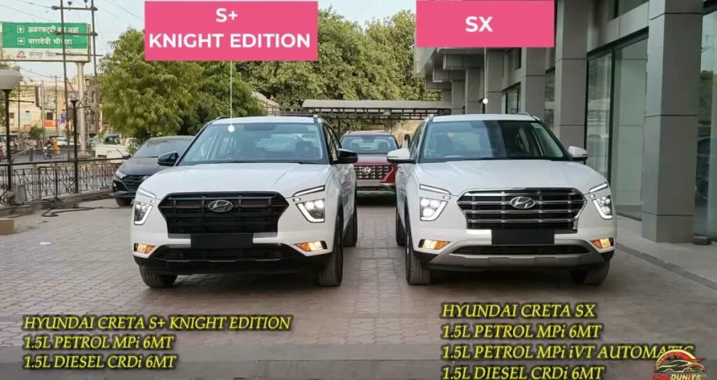 hyundai creta S + Knight Edition and Creta SX