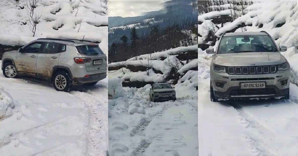Jeep Compass Limited 4x4 on snowy roads