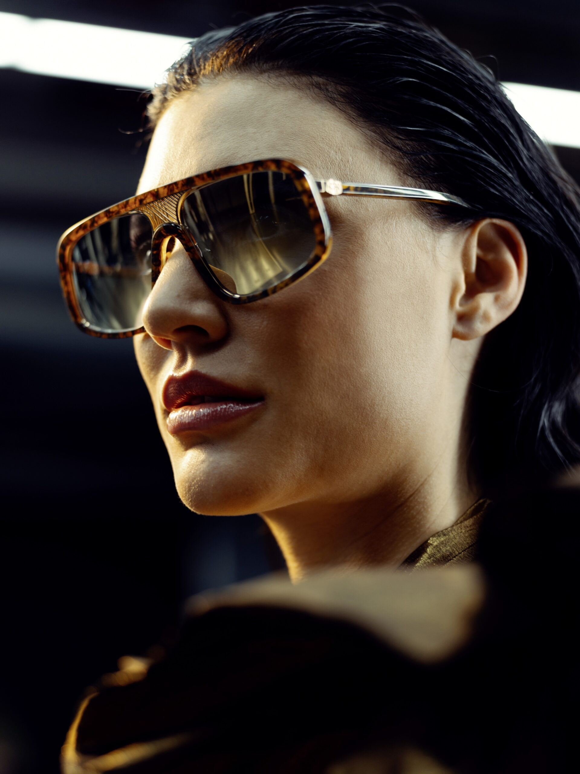Maybach designs very expensive sunglasses made of gold, titanium and water buffalo horn