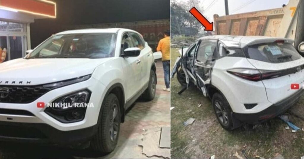 tata harrier accident immediately after birth