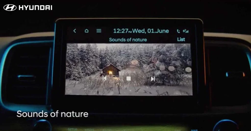 2022 hyundai venue feature of nature sounds