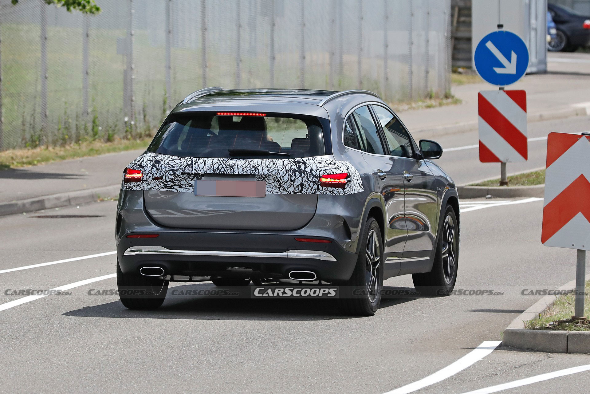 The updated Mercedes GLA has been tested with minor upgrades