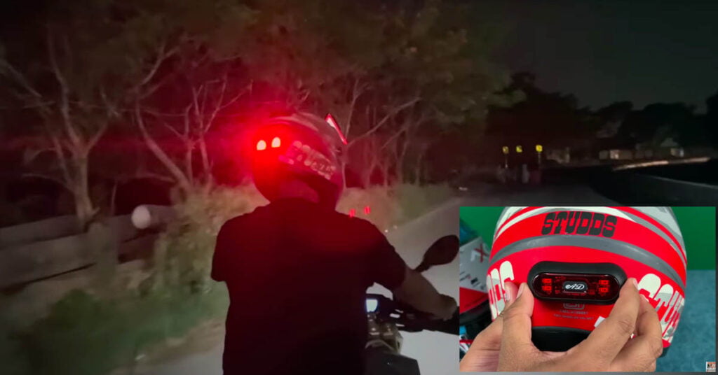 The helmet LED lights are safe to walk at night