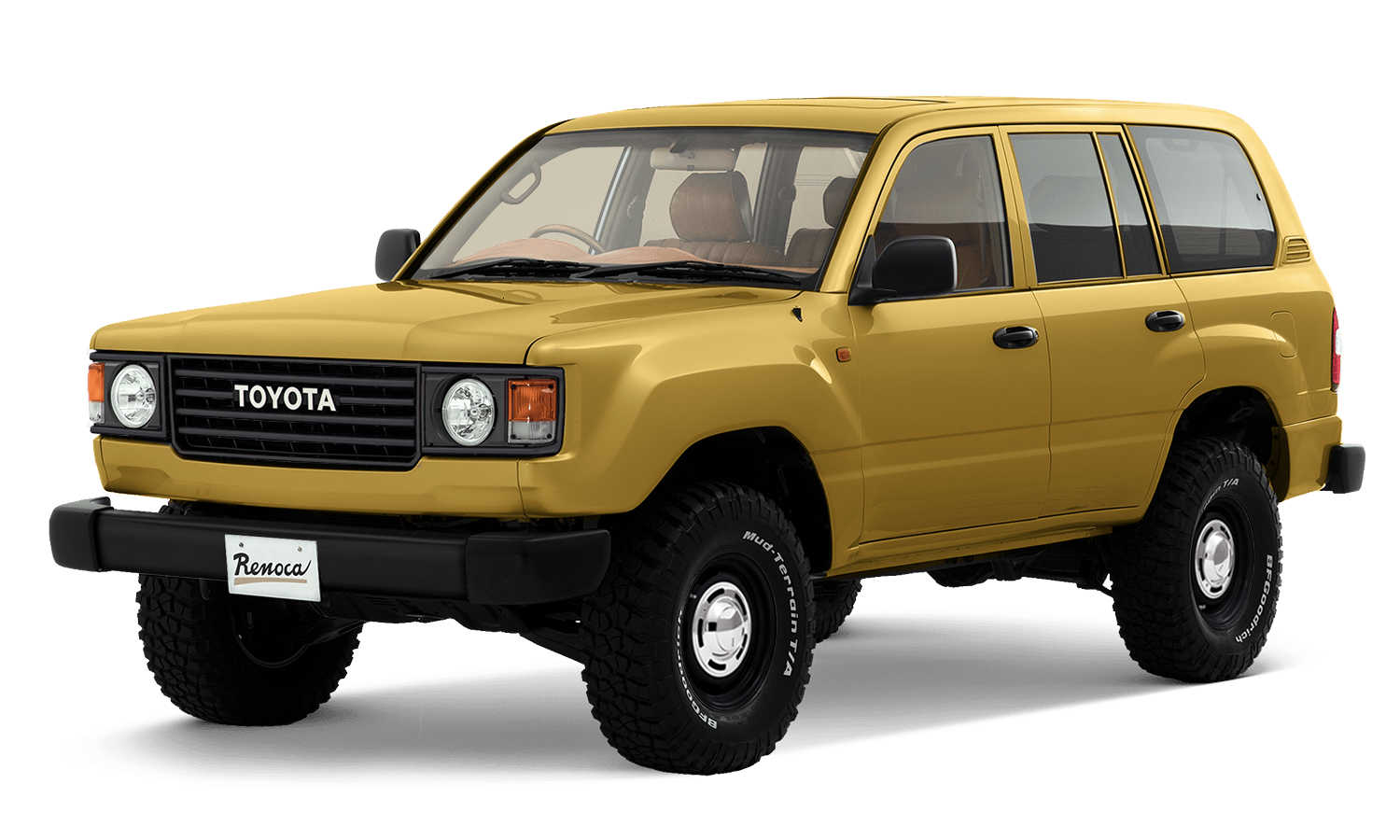 Toyota Land Cruisers with Renault's retro look look great