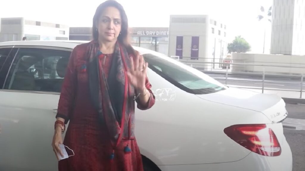 Hema Malini with Her Mercedes Benz E350d