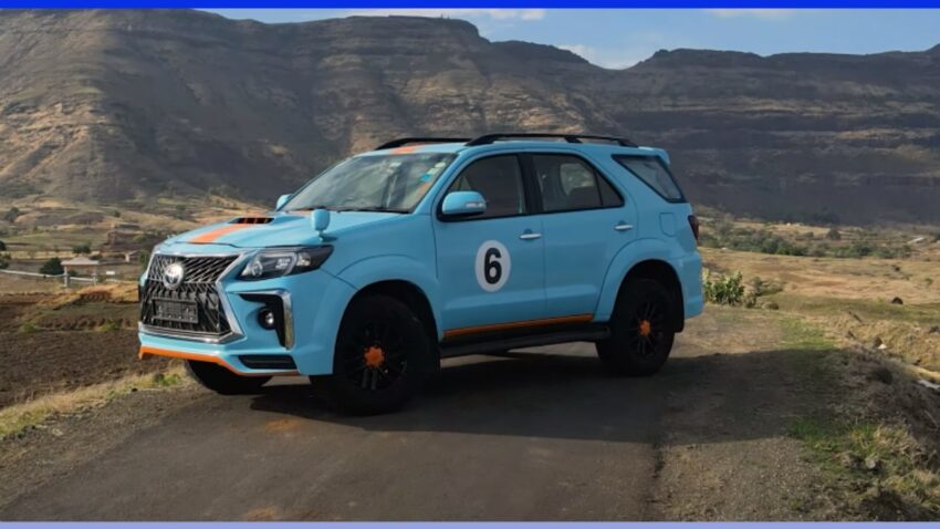 Toyota Fortuner with Gulf Racing Theme