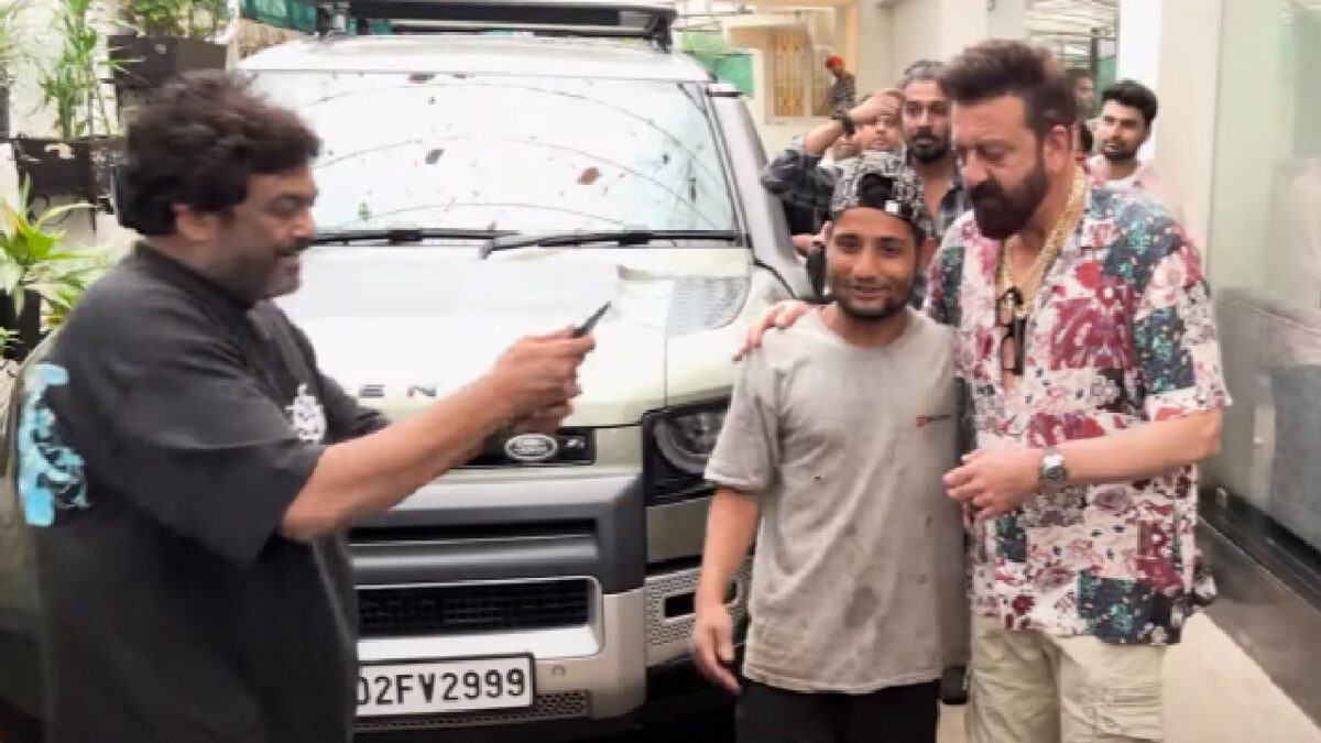 Sanjay Dutt with His Land Rover Defender