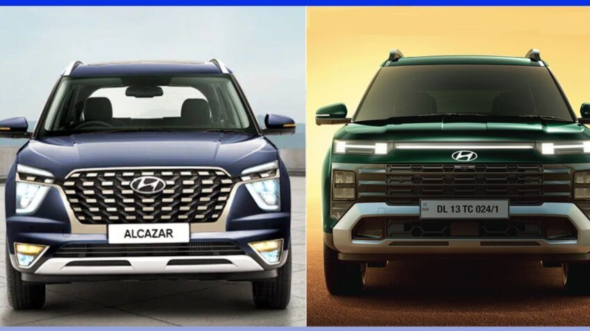 2024 Hyundai Alcazar Facelift Vs Old Model