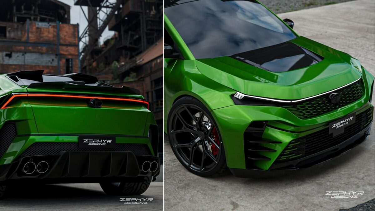 Lowered Tata Curvv Concept with Bodykit