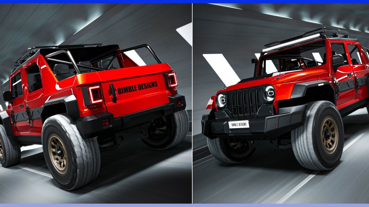 Mahindra Thar Roxx Pickup Rendition