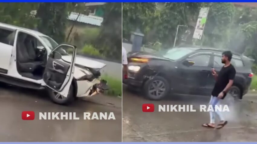 Tata Safari Toyota Fortuner Family Accident