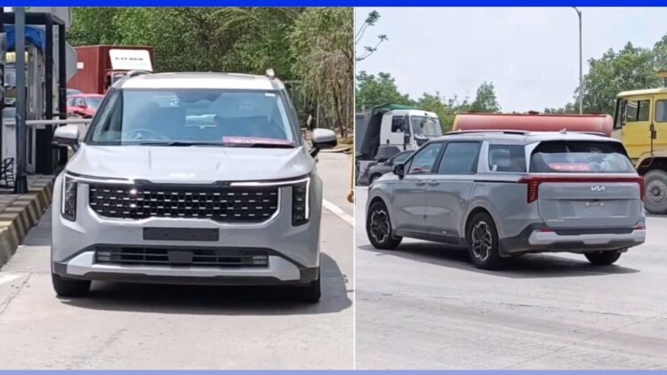 New Gen Kia Carnival Spied Testing