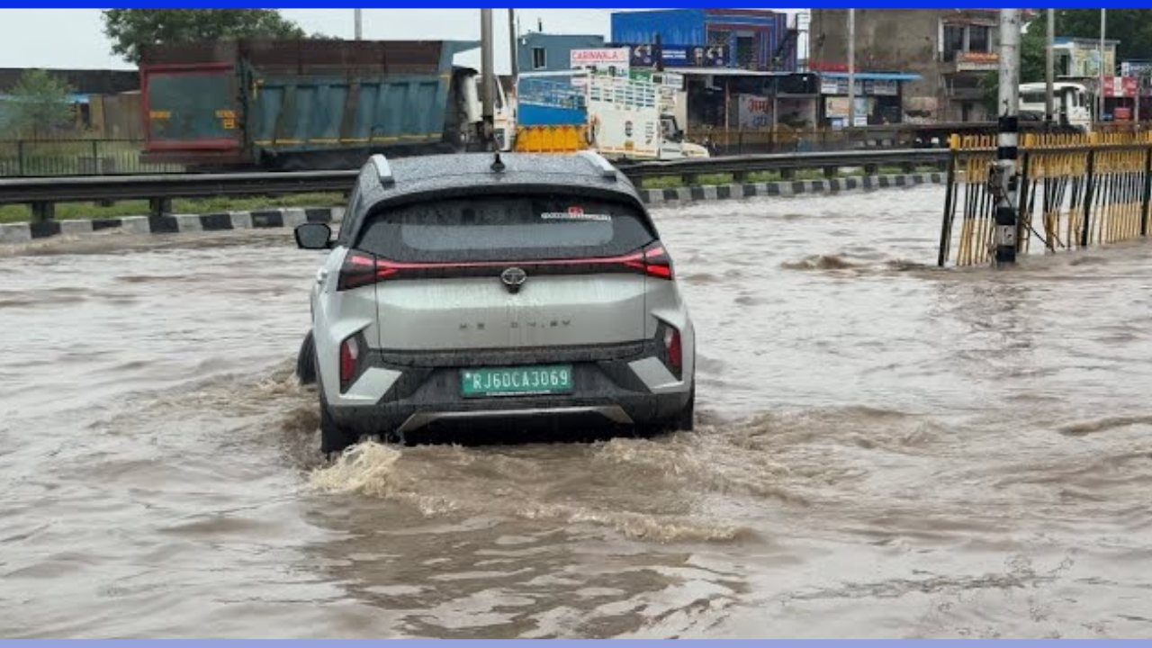 Tata Nexon Ev Driven Through Water