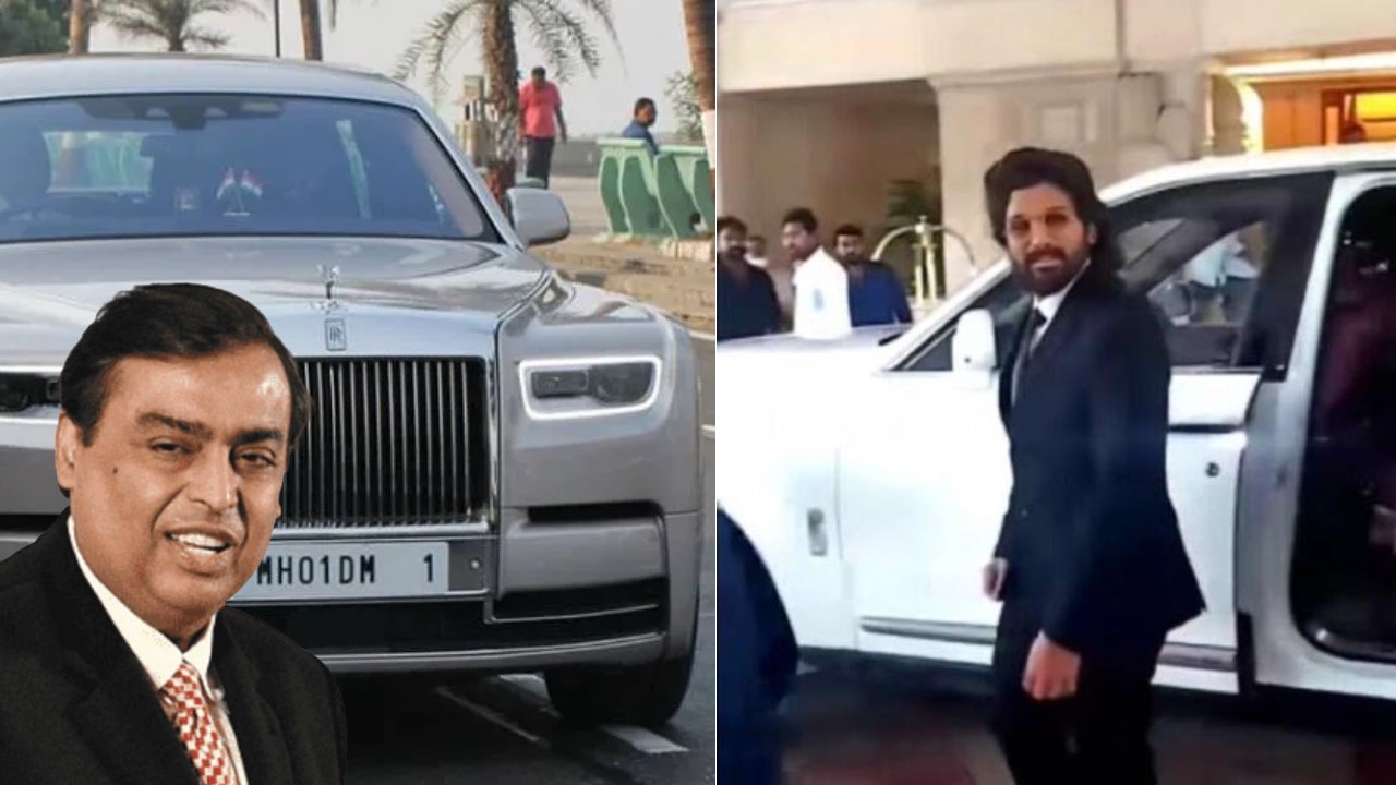 Mukesh Ambani Allu Arjun Rolls Royce