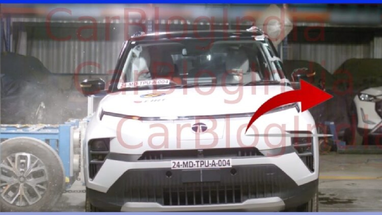 Nissan Magnite Spotted at Bharat Ncap Testing Centre