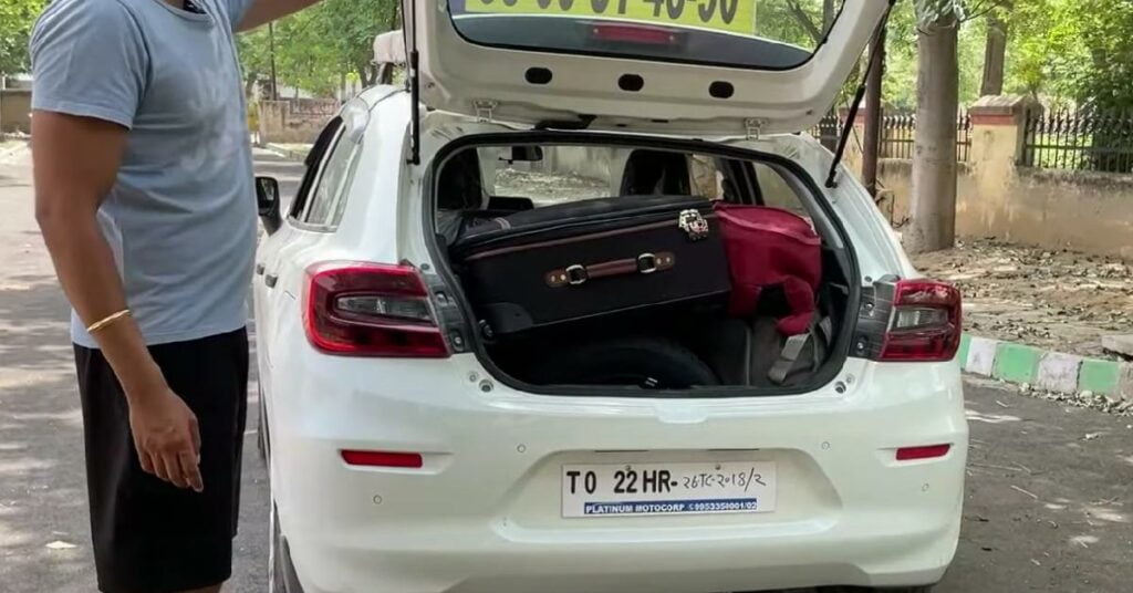 Boot Space of Maruti Baleno Cng