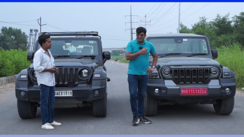 Mahindra Thar 4x4 Vs Thar Roxx Drag Race