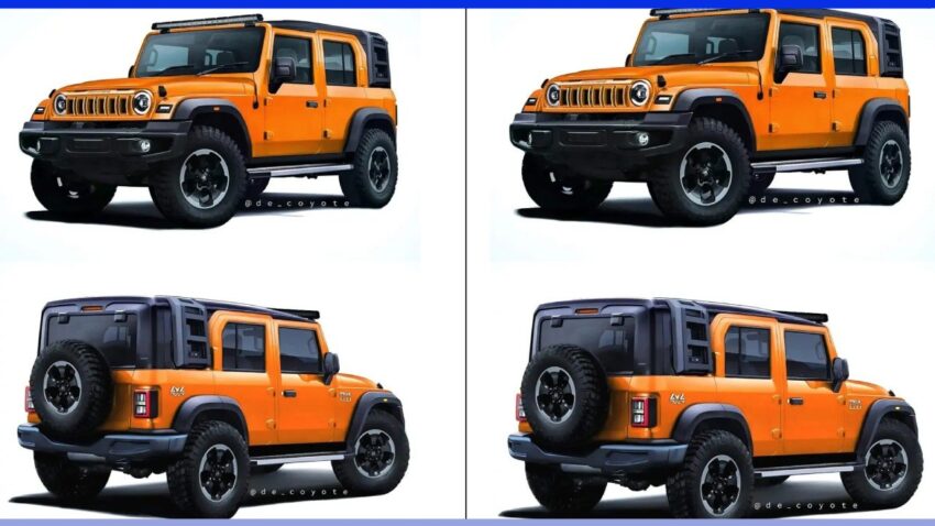 Mahindra Thar Roxx Concept Land Rover Defender