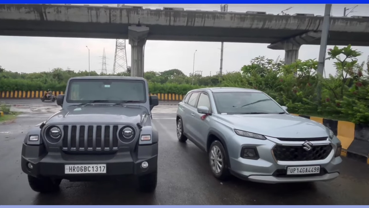 Mahindra Thar Roxx Vs Maruti Grand Vitara Drag Race